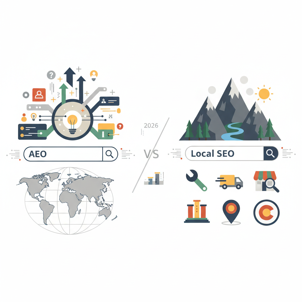 AEO vs local visual example and applications