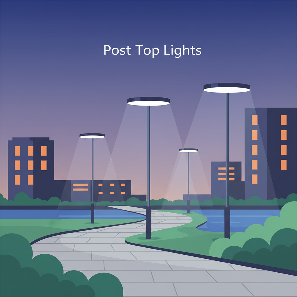 Post Top Lights visual example and applications